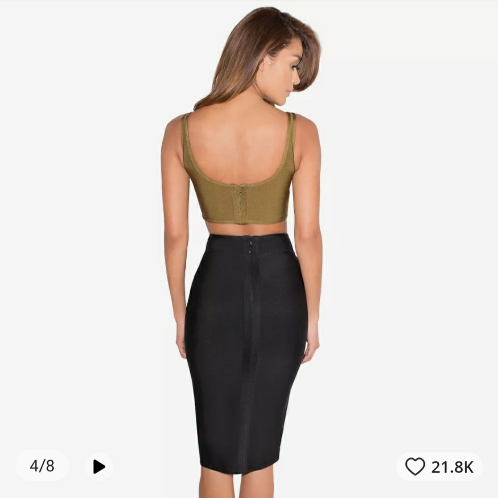 Black pencil skirt